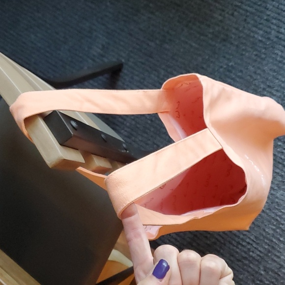 NWOT Thirdlove Peach Canvas Beach or Shopping Bag with handles - Picture 8 of 14